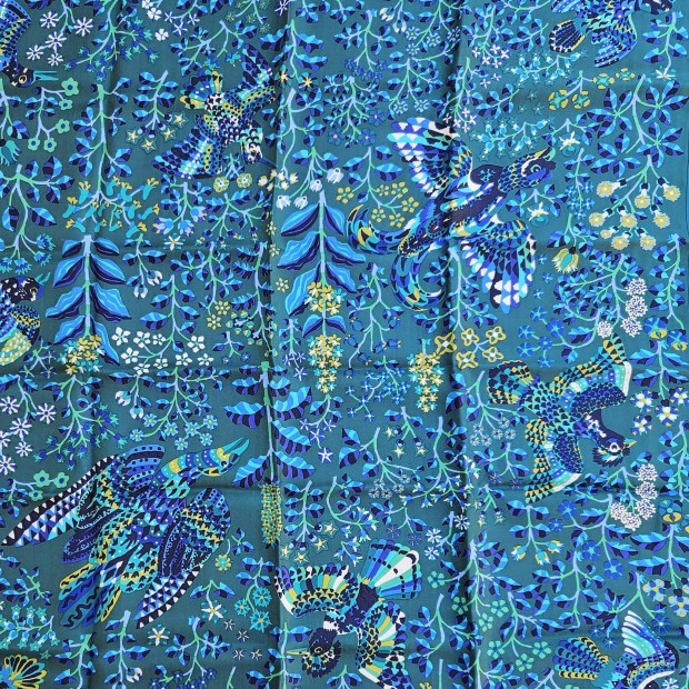 Inoui Editions šilko skara RENE PERROT EMERALD